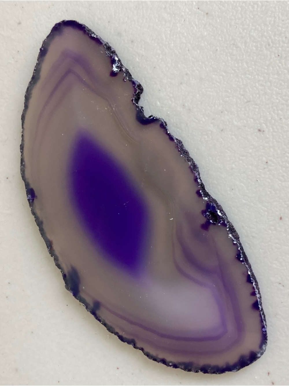 Purple Agate Slice Décor Stone